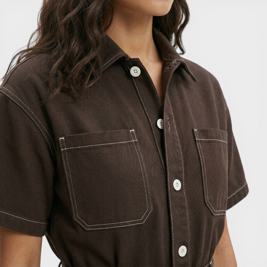 Combinaison Courte Femme Taille Haute