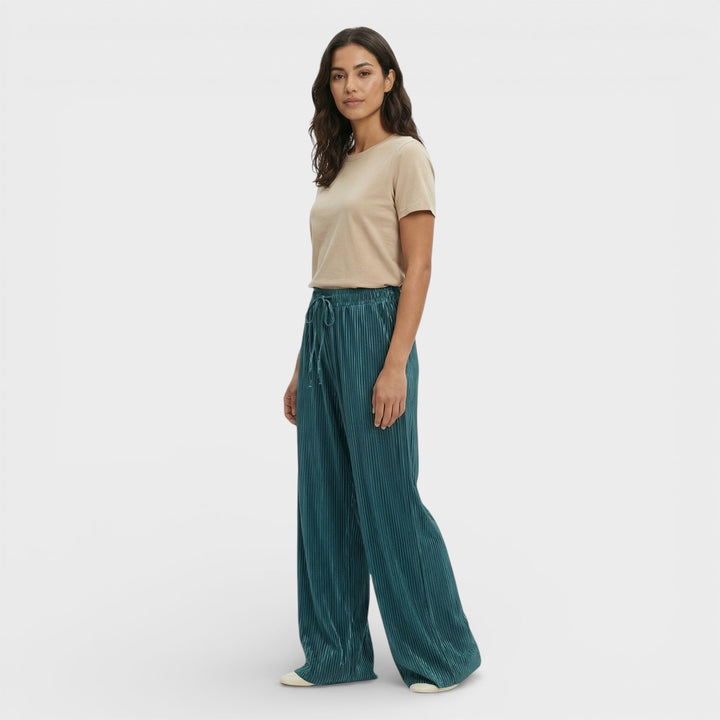 Pantalon Large Plissé Femme
