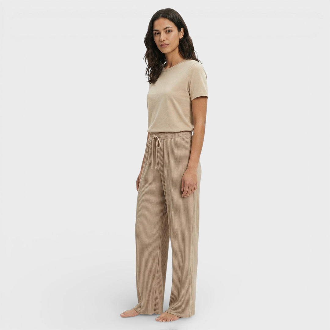 Pantalon Large Plissé Femme