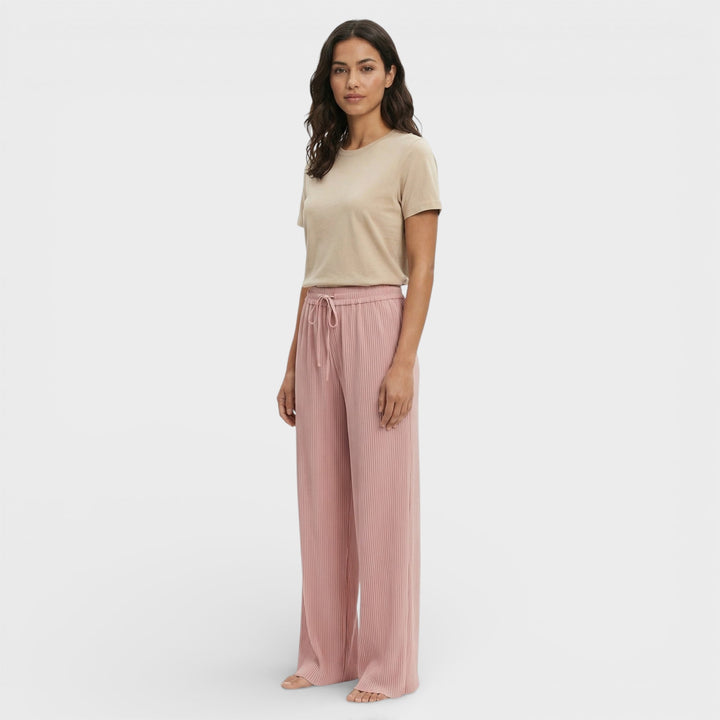 Pantalon Large Plissé Femme