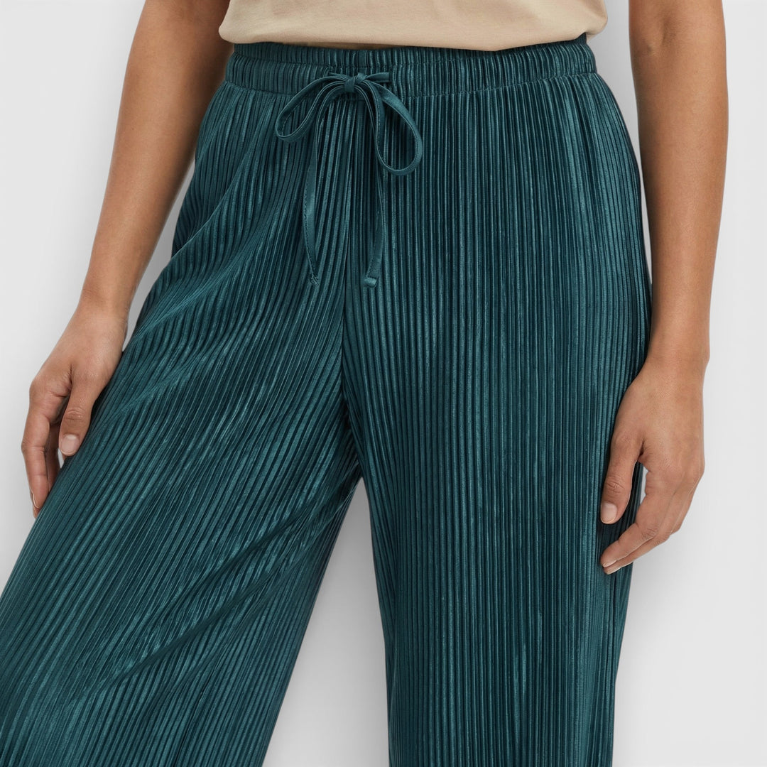 Pantalon Large Plissé Femme
