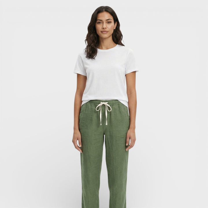 Pantalon Ample Taille Élastique Femme