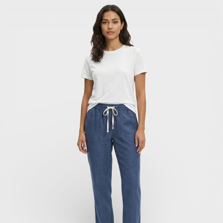 Pantalon Ample Taille Élastique Femme
