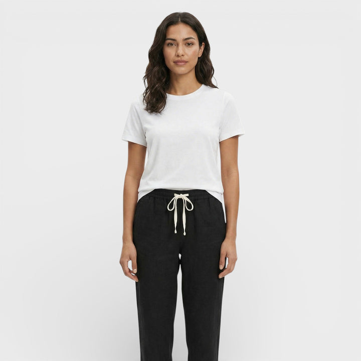 Pantalon Ample Taille Élastique Femme