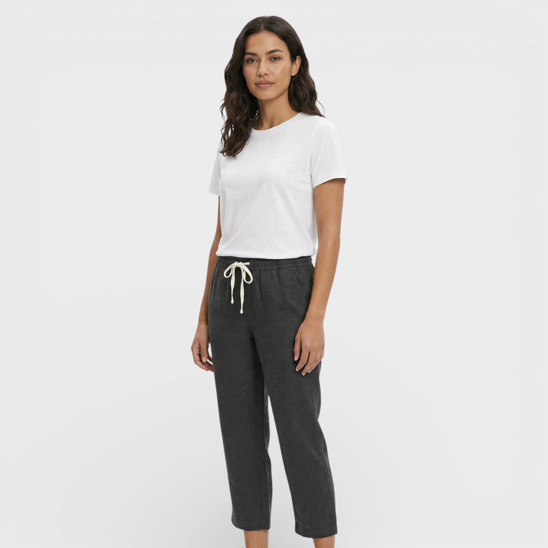 Pantalon Ample Taille Élastique Femme