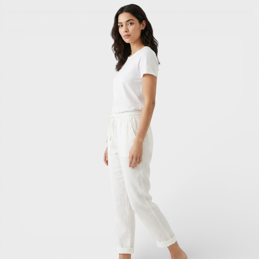 Pantalon Confortable Taille Élastique Femme