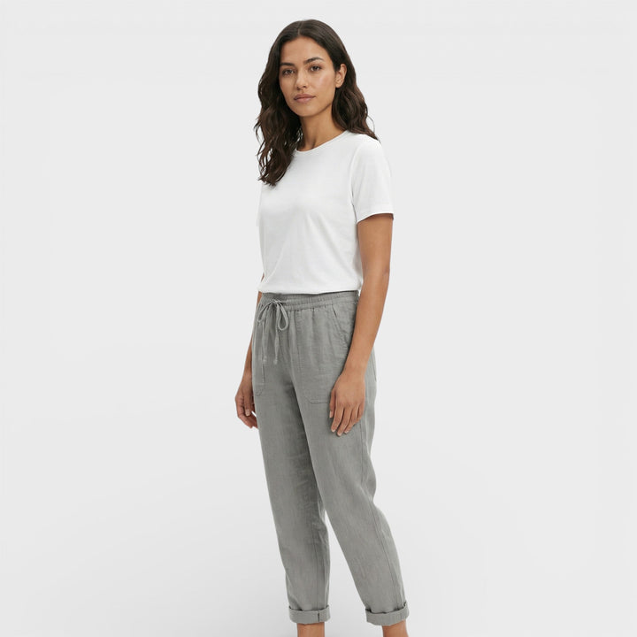 Pantalon Confortable Taille Élastique Femme