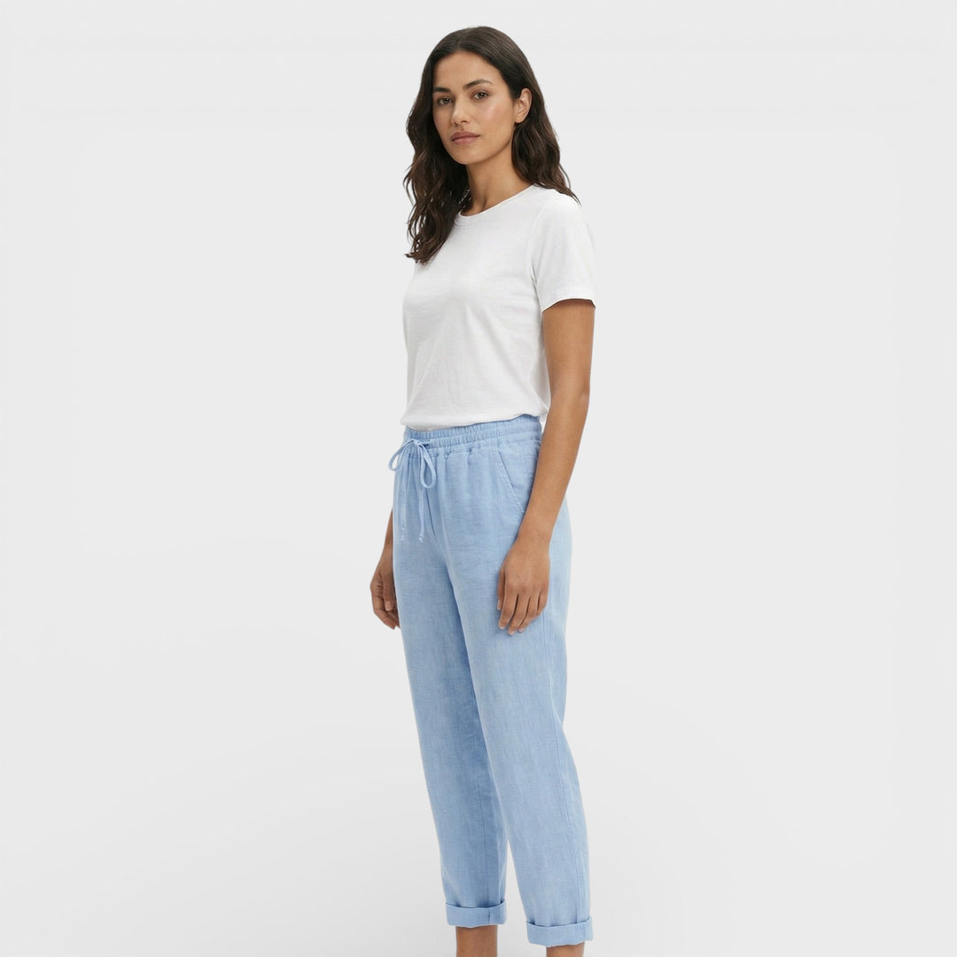 Pantalon Confortable Taille Élastique Femme