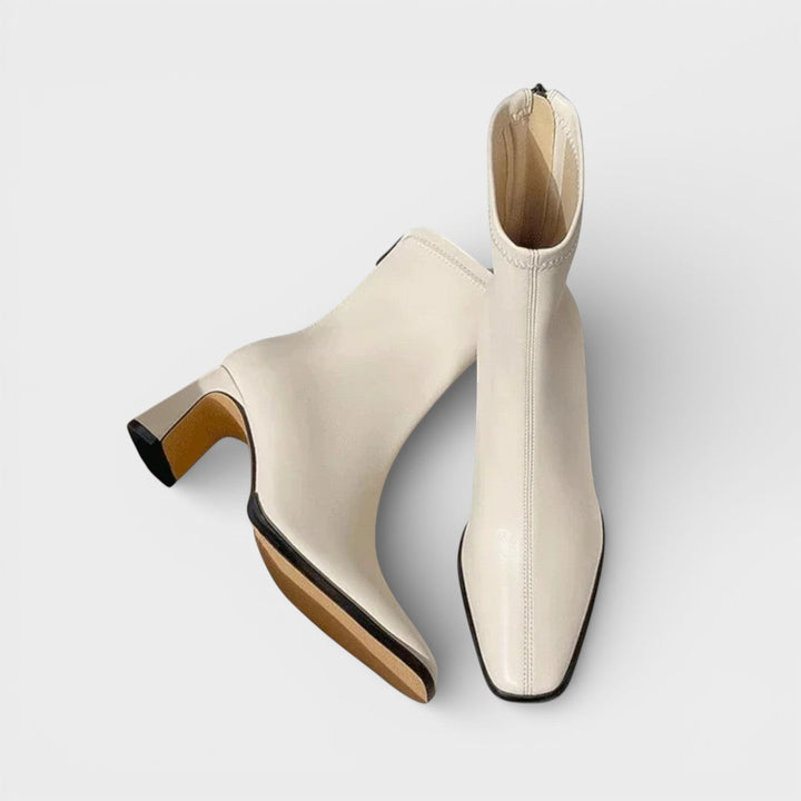Bottines Vintage Pointe Carrée Femme
